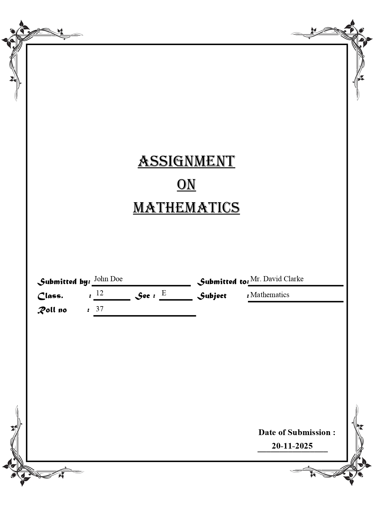 Cover Page for Thesis/Dissertation